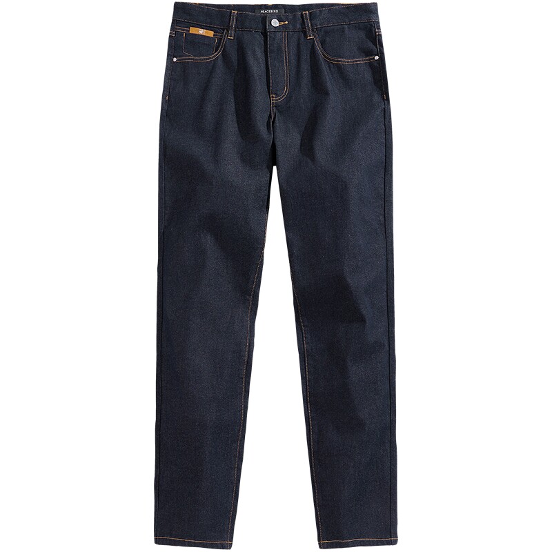 【冰芯棉】太平鸟男装牛仔裤夏款休闲浅色原牛水洗清凉透气薄款