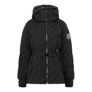 鸭鸭中长款羽绒服女2025冬季新品连帽韩版保暖加厚收腰显瘦外套HS