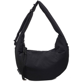 大容量饺子包女2025新款秋冬棉服羽绒布斜挎包日韩单肩腋下通勤包