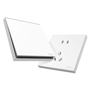 西蒙开关插座E6五孔一开USB家用暗装16A空调电源墙壁空白多孔面板
