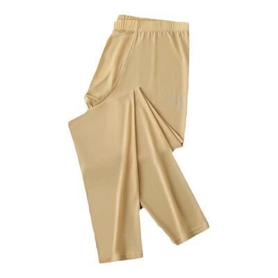 超薄半透明打底裤冰丝男士紧身