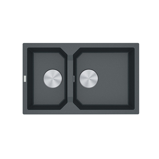 FRANKE弗兰卡进口花岗岩水槽双槽耐高温厨房水盆含下水配件FXG620