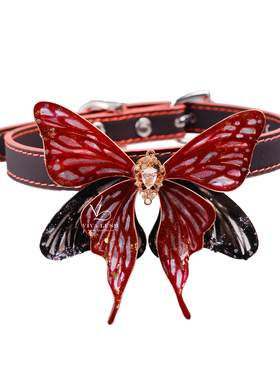 手工制作温感变色蝴蝶女朋友项圈