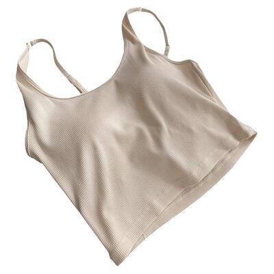 固定杯莫代尔美背背心简约吊带