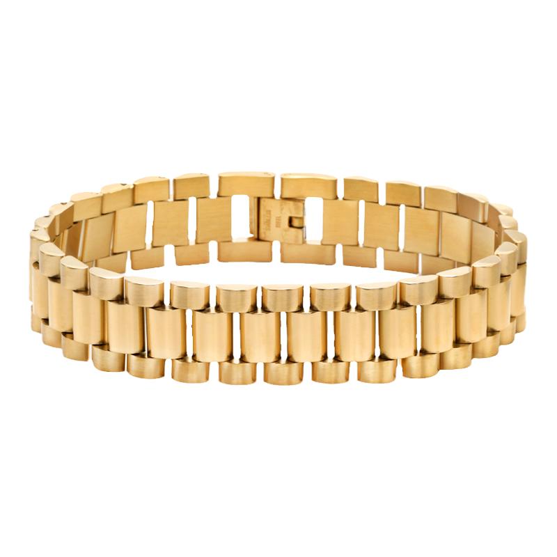 GRGR Polishing bracelet 表带金色手链男嘻哈说唱街头风潮人手环