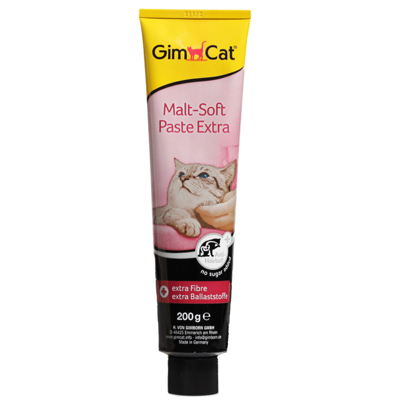 德国俊宝GimCat猫用加强型麦芽化毛膏去毛球吐毛排毛营养200g