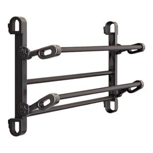 宿舍鞋架桌下小型不锈钢免安装折叠门后鞋架子壁挂式家用门口多层