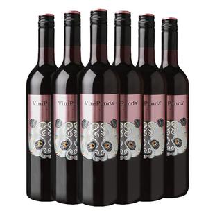 【百补】张裕菲尼潘达熊猫赤霞珠半干红葡萄酒红酒整箱正品