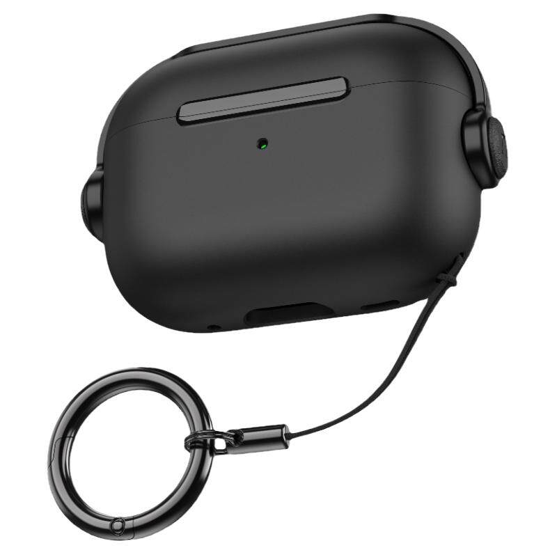 适用airpodsPro3创意保护套airpods4降噪版锁扣开关保护壳苹果pro2耳机壳保护壳airpods3新款二代