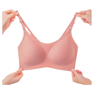 歌美姿秋冬薄款孕妇文胸怀孕期专用哺乳内衣聚拢防下垂喂奶背心式