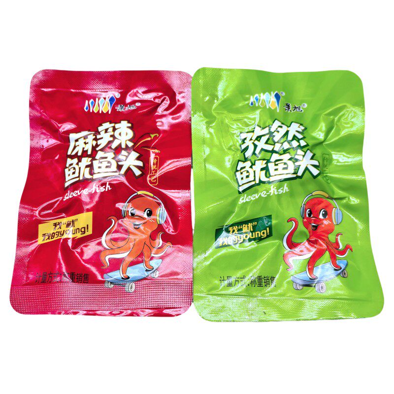 山东特产即食麻辣孜然鱿鱼头