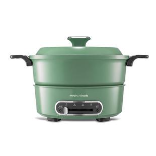 英国摩飞多功能料理锅家用小圆锅烤盘煎烤涮一体锅网红锅电火锅