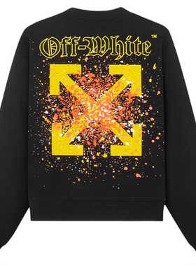 OFF-WHITE™涂鸦情侣长袖卫衣