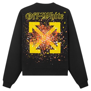 OFF-WHITE™情侣装泼墨涂鸦渐变双箭头卫衣男女同款长袖潮流上衣