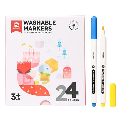 mobee儿童水彩笔可水洗水彩笔
