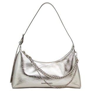 [包店专享]CHARLES&KEITH秋冬CK2-40782472褶皱链条hobo腋下包女