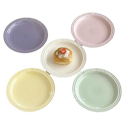 法式高级感陶瓷早餐盘