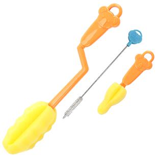 喜多奶瓶刷水杯清洁剂套装奶嘴洗涤新生婴儿宝宝长柄可旋转洗杯刷