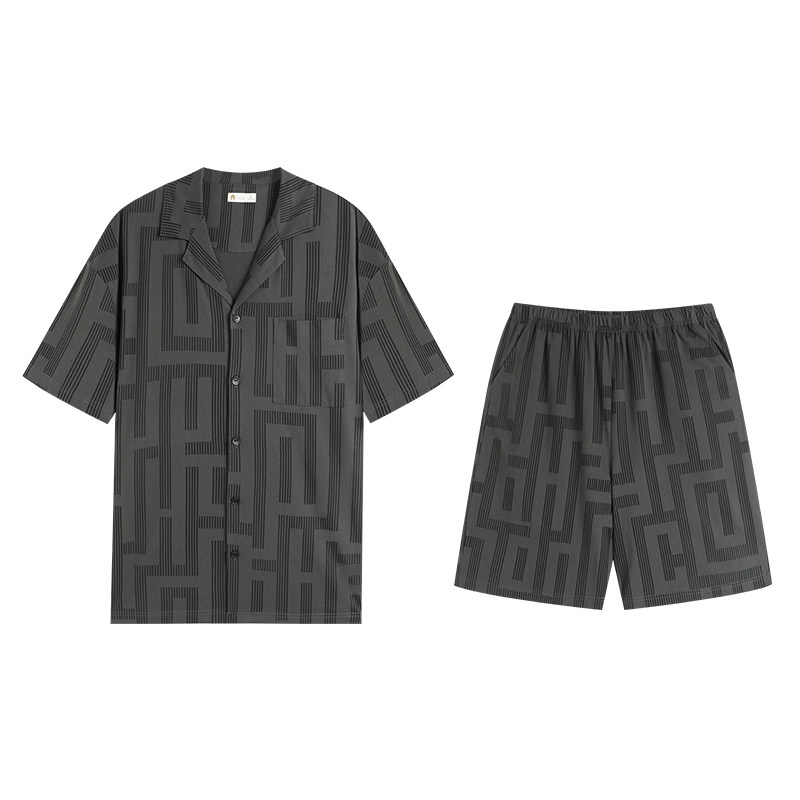 夏季柔软棉情侣休闲风家居服套装