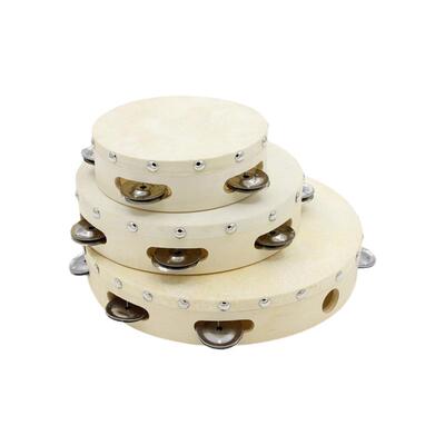 音乐手拍铃鼓新宝木质羊皮