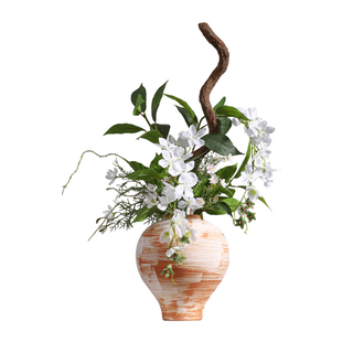 妖及 复古侘寂陶瓷艺术插花艺【蟠龙跃】茶室餐厅设计师装饰摆件