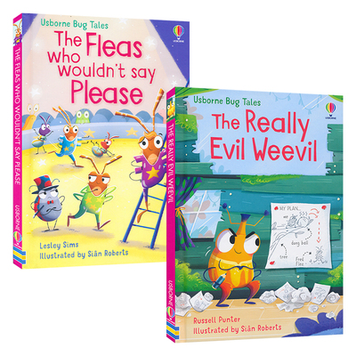Usborne Bug Tales 虫子的故事 儿童桥梁书 The Fleas Who Wouldn't Say Please The Really Evil Weevil  行为情绪管理 英文原版