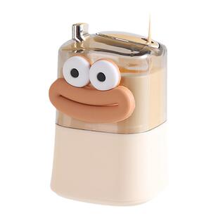 创意牙签筒自动弹出家用收纳高颜值个性奶油风新款轻奢餐厅牙签盒