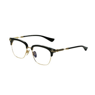 2024简丹萝心潮百搭眼镜框男近视大脸大框手工半框钛架超轻眼镜架