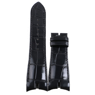 适用于罗杰杜彼真皮手表带 王者/名伶系列弧口定制鳄鱼皮表带男女