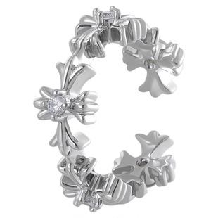 复古十字架开口可调节戒指男款指环男生食指戒情侣对戒秋冬配饰女