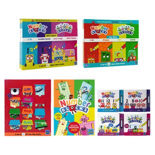 Numberblocks and Alphablocks 数字积木字母积木年鉴1-6 2025年 启蒙擦擦1阶2阶套装 贴纸书 低幼启蒙 可擦书 英文原版 进口图书