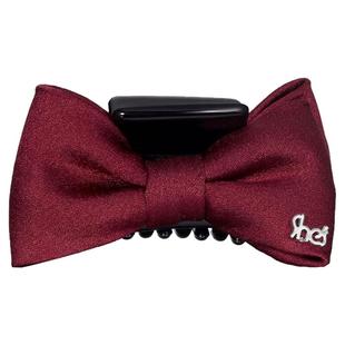 shes茜子复古百搭柔软对称蝴蝶结竖抓夹半发小鲨鱼夹盘发夹女