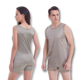 水华青阳5G防辐射服内衣背心短裤内裤银纤维男女内穿电脑手机