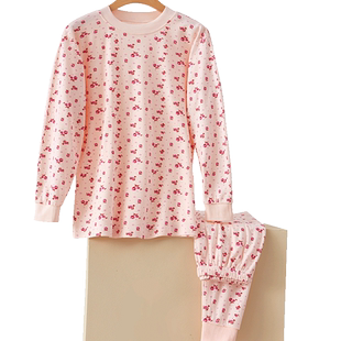 老年人秋衣秋裤套装女妈妈棉毛衫中老年全棉大码宽松老式保暖内衣