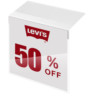 sviao速销宝 亚克力标价牌透明标签牌粘贴式价格展示牌服装门窗陶瓷砖店标签物价牌卫浴家居家具地板电器墙贴