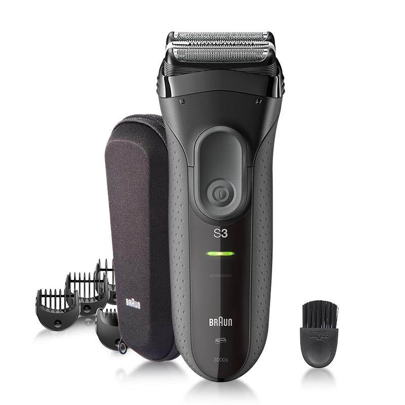 【自营】Braun博朗男士电动剃须刀3000BT水洗往复式三刀头刮胡刀