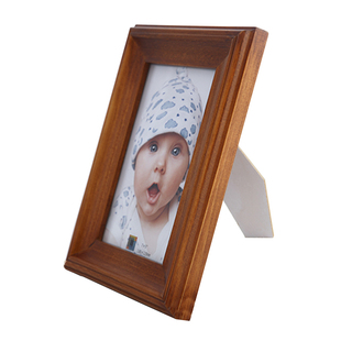 【简凡】实木相框摆台挂墙6/7/8/10/12/16寸结婚证相架复古照片框
