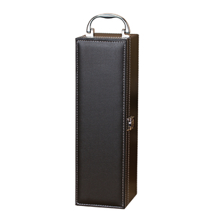 红酒包装盒 单支装皮盒高档葡萄酒礼盒1只通用礼品箱定制红酒盒子