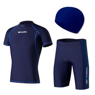 青少年男孩大童12-15岁初高中学生14-16男生分体专业考试训练泳衣