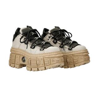 NewRock西班牙潮牌春夏新款复古撞色金属松糕鞋增高坦克高帮鞋