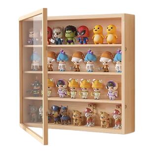 LOZ积木展示盒亚克力陈列柜中华街景小颗粒拼插积木收纳柜防尘罩