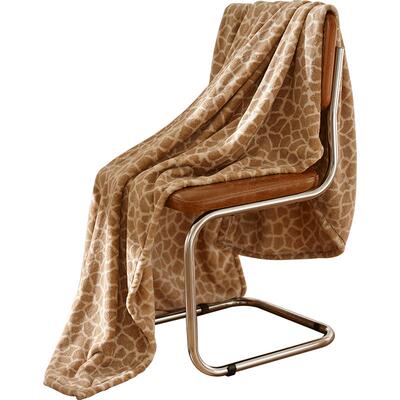 BERKSHIRE牛奶绒动物午睡小毯子