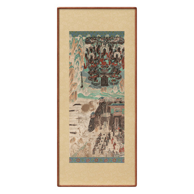 莫高窟北壁壁画新中式装饰画
