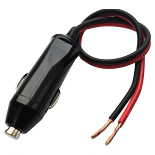 汽车载点烟器插头20A30A大功率充气泵电源延长线转换电木头耐高温