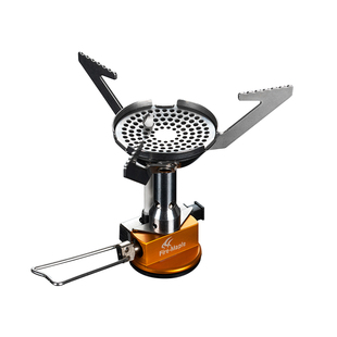 火枫户外炉具野营防风野炊气炉迷你灶头青峰一体式便携背包客炉头