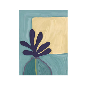 现代简约风格植物花卉客厅沙发背景墙装饰画入室玄关壁画挂画
