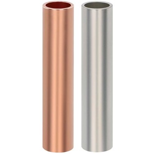 GT紫铜连接管电线中间快速对接头冷压接线端子加厚小铜管铜线鼻子