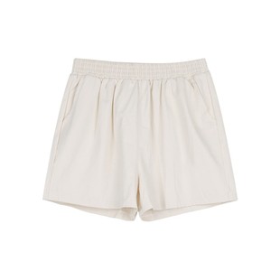 白色休闲短裤女夏季薄款高腰宽松大码显瘦胖mm梨形身材阔腿a字裤