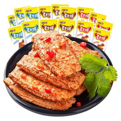 盐津铺子手撕素肉素牛排豆干制品素牛肉香辣解馋零食小吃休闲食品