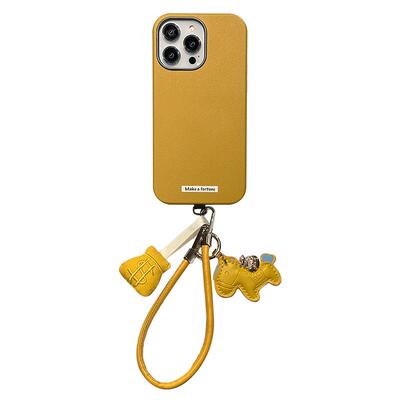 lizardhill 日韩简约适用苹果16手机壳17pro新款iphone15promax女14pro斜挎背带13带挂绳挂饰小众高级好看